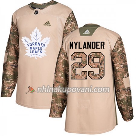 Toronto Maple Leafs Dresy William Nylander 29 Adidas 2017-2018 Camo Veterans Day Practice Authentic - Pánské